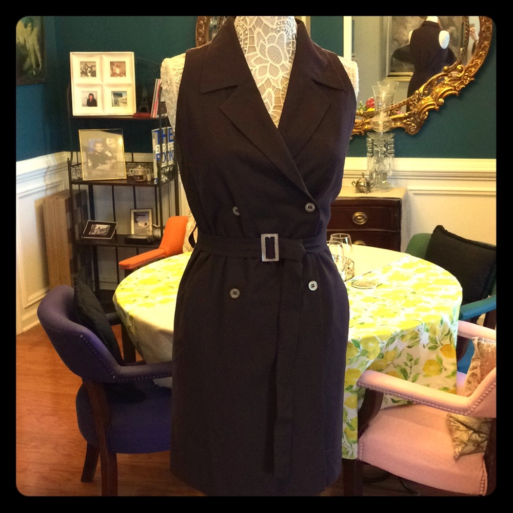 Vintage Brown J. Crew Trench Dress
